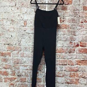 NWT All In Motion Womenʻs Black Buttery Soft Spaghetti Strap Jumpsuit Medium